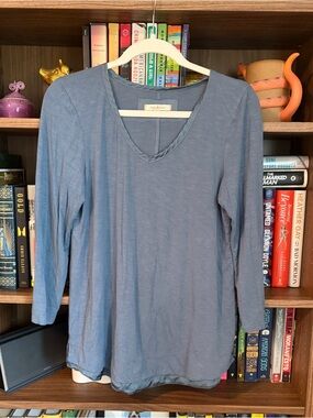 Powder Blue Extra Soft ¾ Sleeve Top